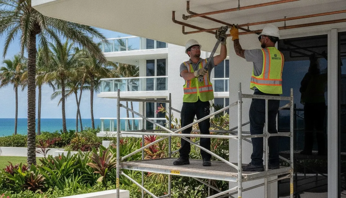 Miami FL emergency plumbing repair service van for residential and commercial calls