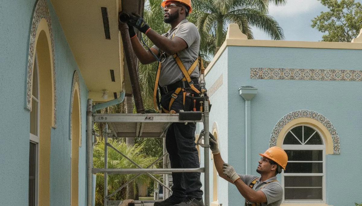 Emergency plumber in Miami, FL repairing a residential leak for plumbing service call